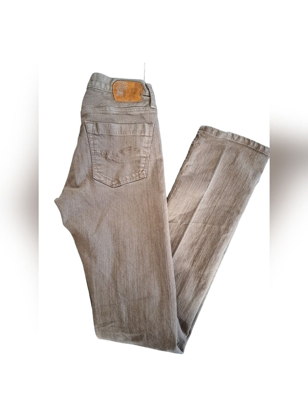 GOLDSIGN made USA tan denim jeans pants slim fit skinny rare denim mens 30/34